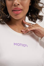 White affordable long sleeve cotton t shirts women's collection online in UAE