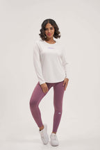 White long sleeve cotton t shirts women's online at best price